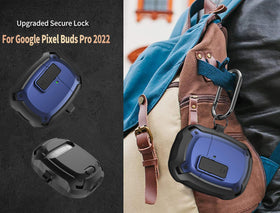 Olytop case carabiner attachment for hands-free carrying.