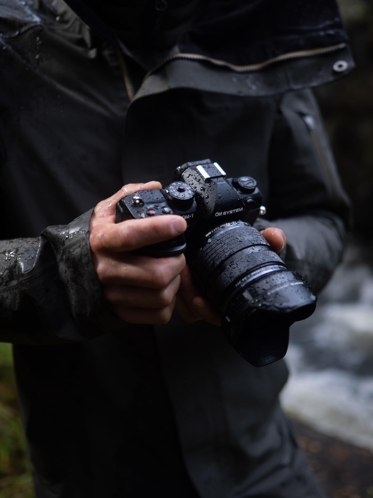 OM System OM-1 Mark II high-contrast screen aids precise framing in bright light.