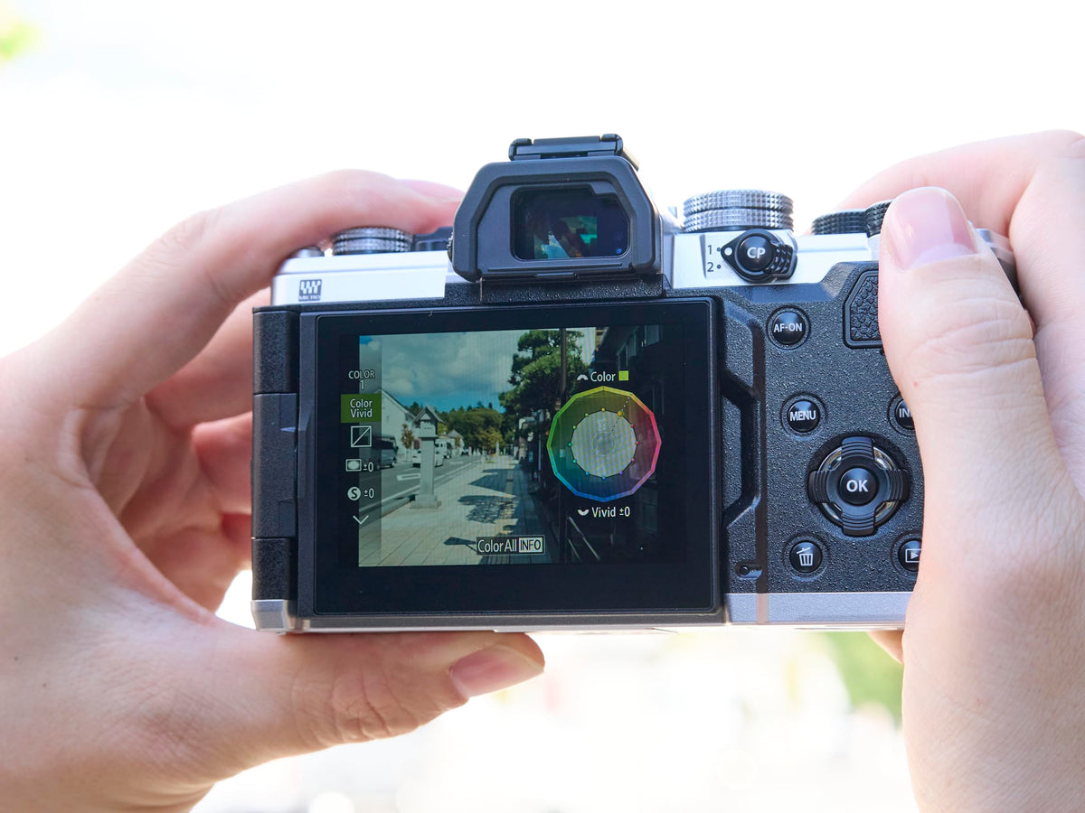 OM System OM-3 2.36m-dot OLED EVF for bright composition