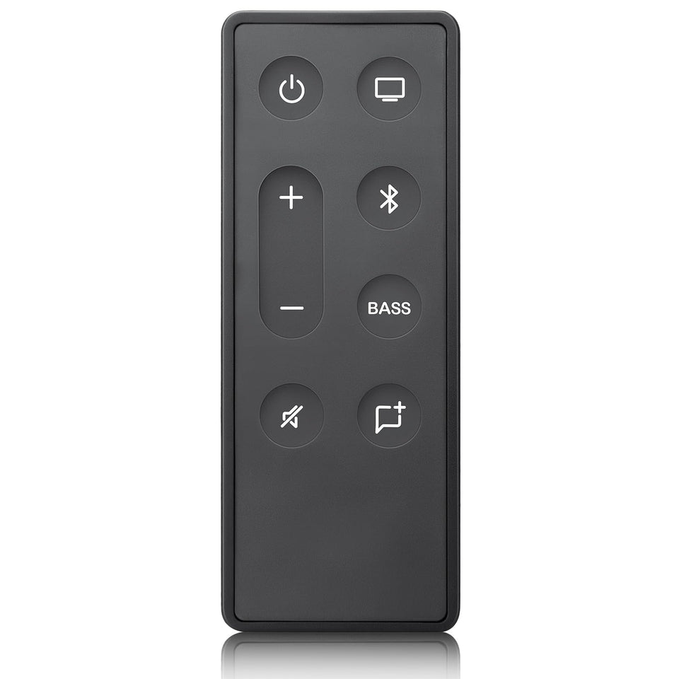 OMAIC Bose TV Speaker remote in hand for seamless control.