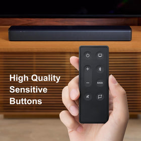 OMAIC easy-to-use remote with battery insertion for immediate use.