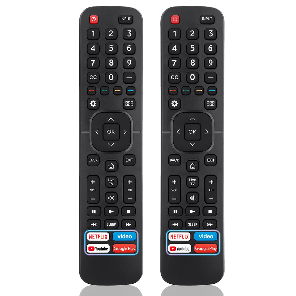 OMAIC Hisense remote pack 2 front view provides quick everyday TV control.