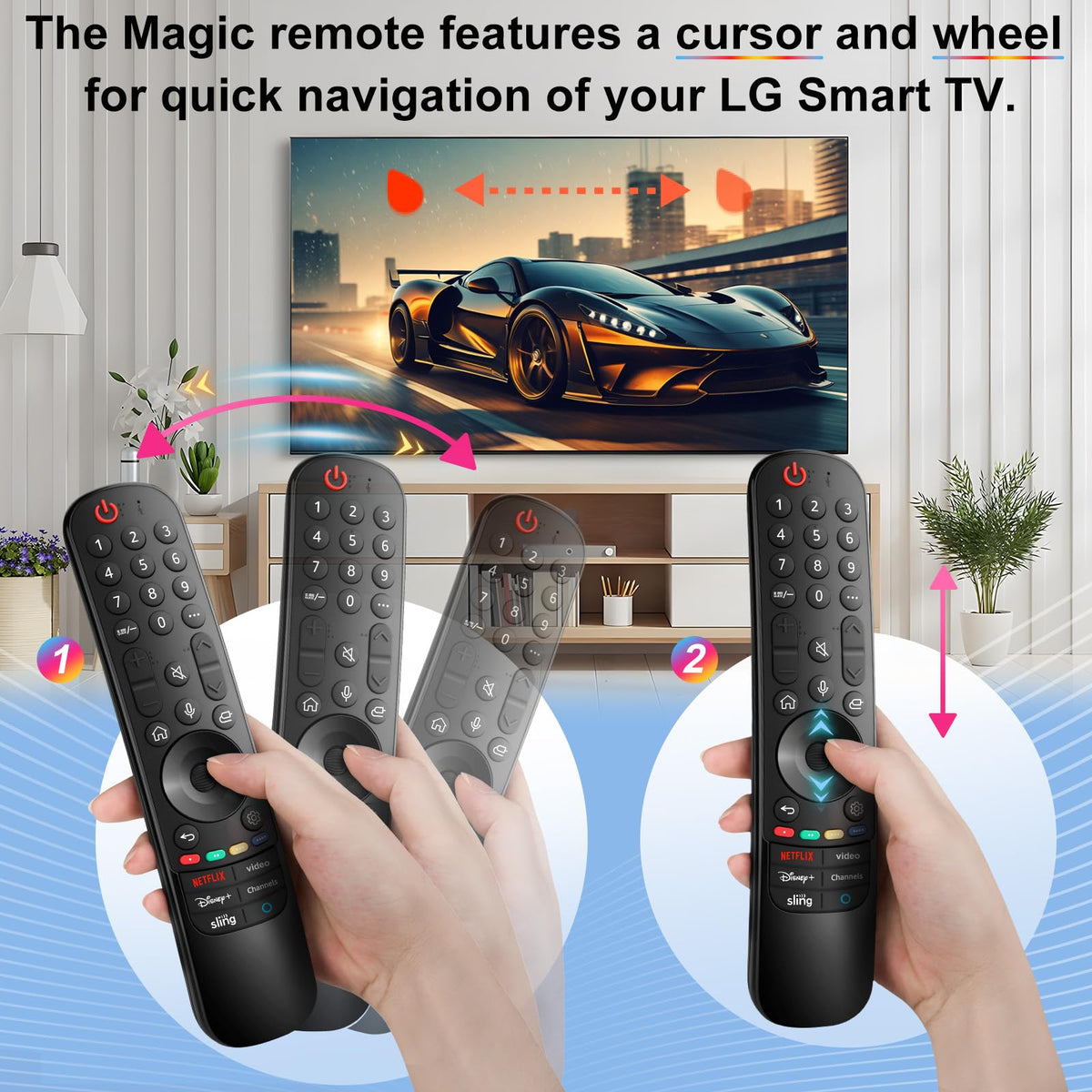 OMAIC LG compatibility chart showing supported remotes and models