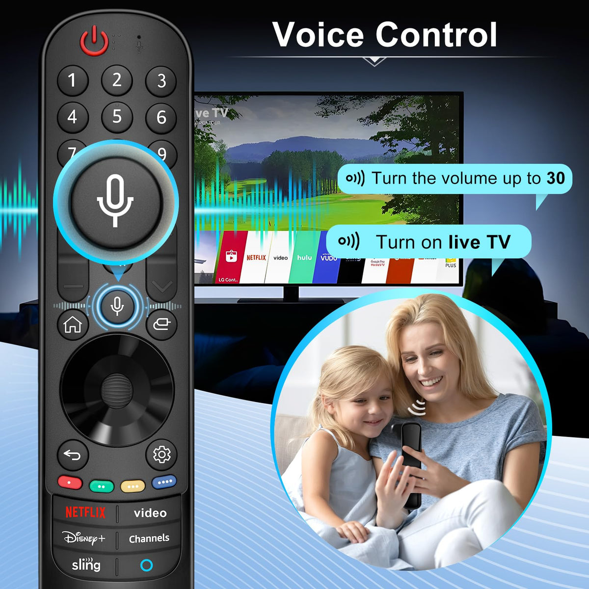 OMAIC LG Magic Remote cursor navigation for apps and menus