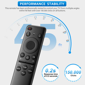 OMAIC rechargeable voice remote 50-foot range demonstration for reliable operation.