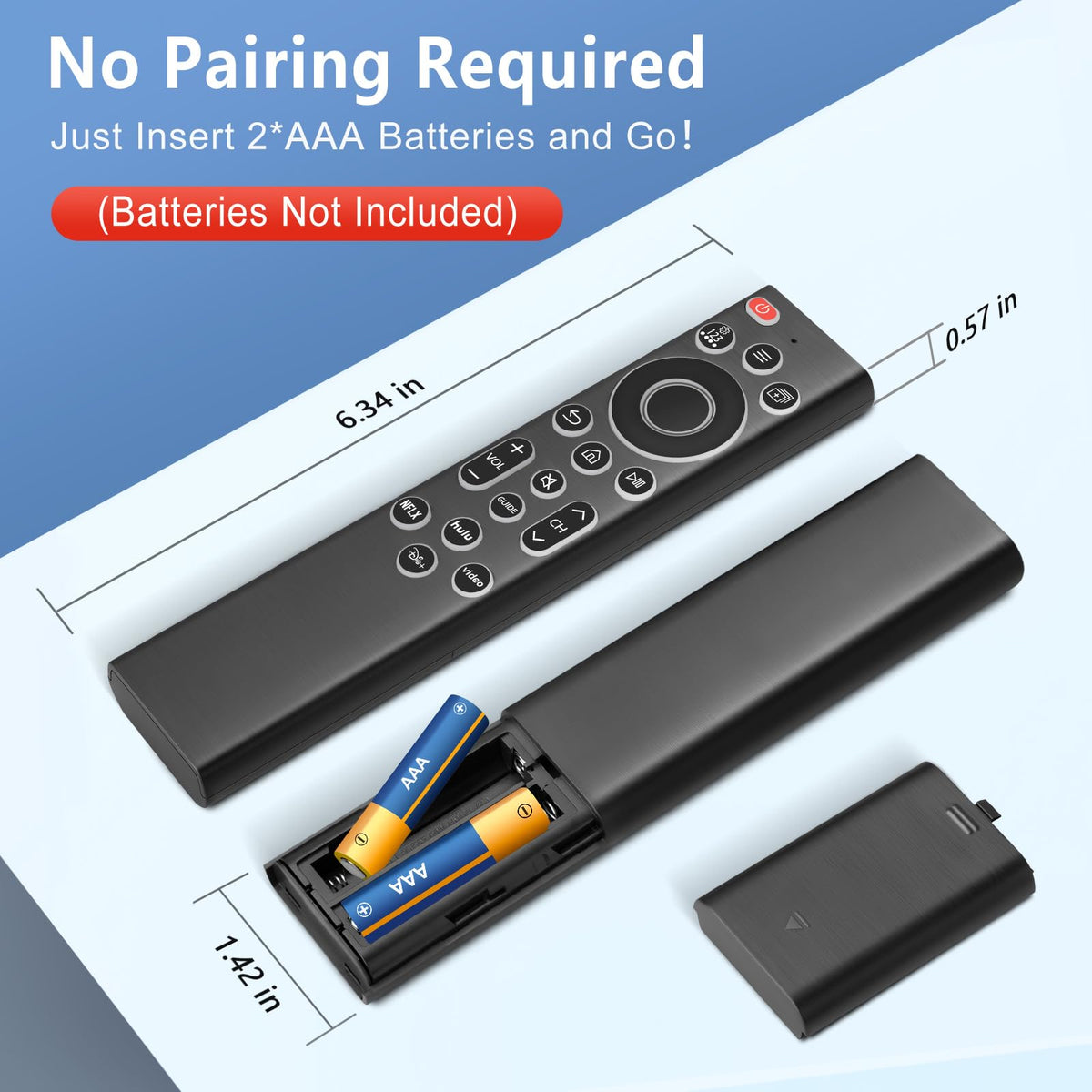 OMAIC remote packaging and warranty card showing included support benefits
