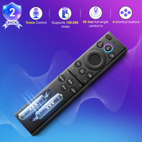 OMAIC remote microphone detail showing voice control support for fast hands-free searching