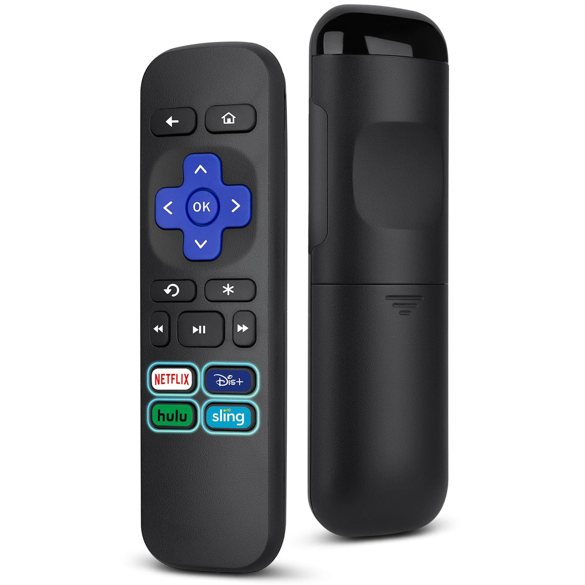 OMAIC Roku remote batteries not included in box
