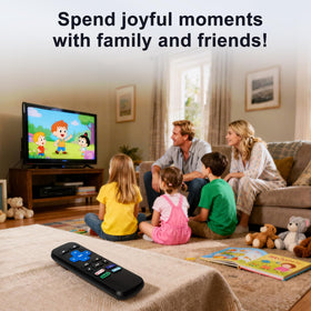 OMAIC Roku remote battery compartment ready for two AAA batteries