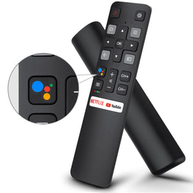 OMAIC RC802V voice remote front view enabling easy TCL navigation