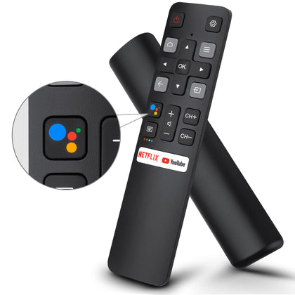 OMAIC RC802V voice remote front view enabling easy TCL navigation