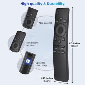 OMAIC universal remote buttons closeup highlighting durable tactile clicks