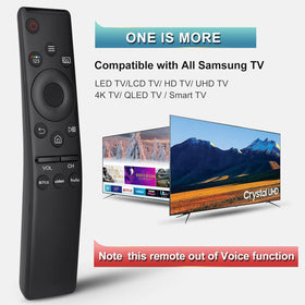 OMAIC universal remote back view showing battery compartment for easy setup
