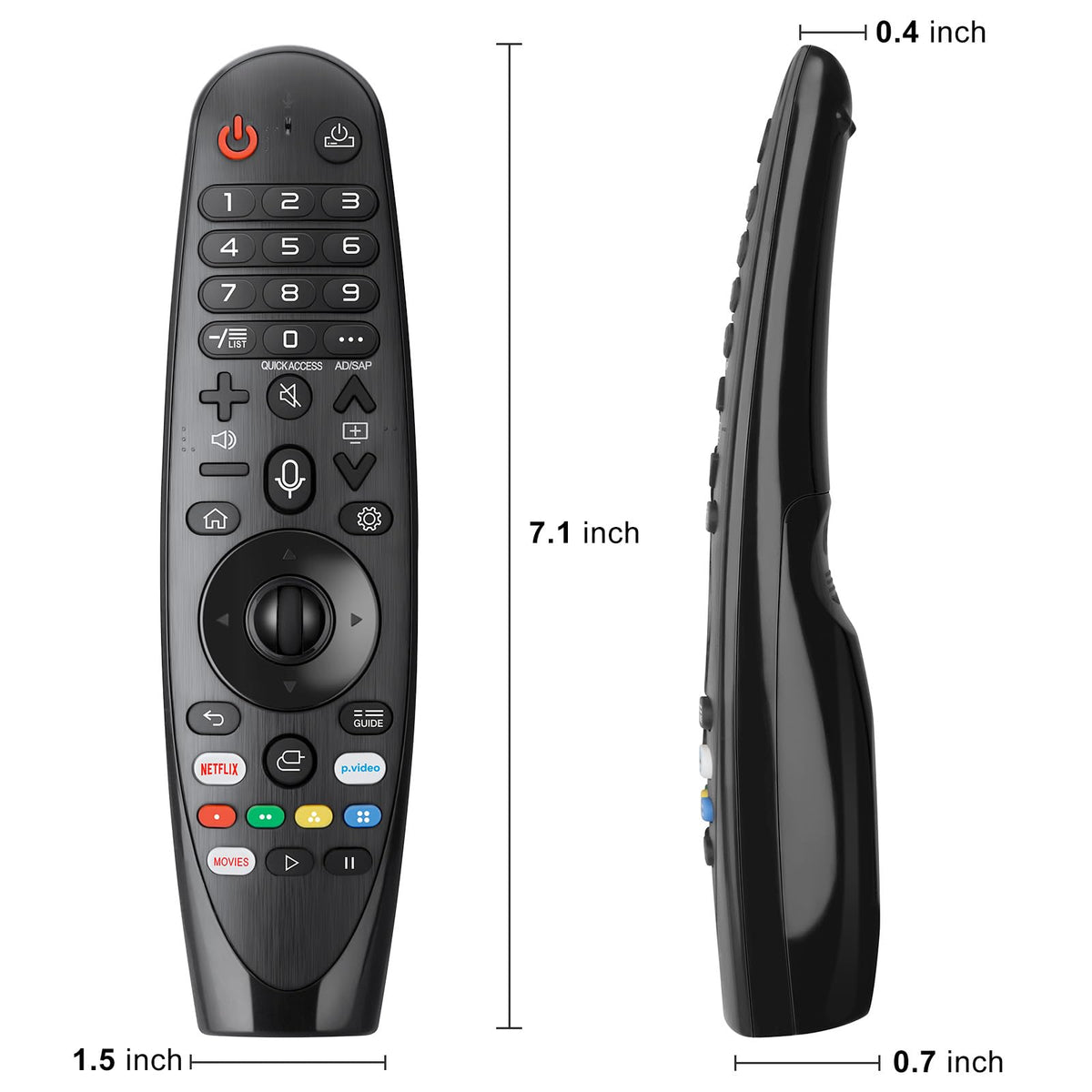 OMAIC Voice Magic Remote ergonomic design for comfortable grip