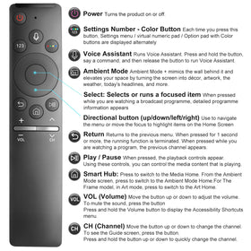OMAIC BN59-1266A in-tv use depicts convenient voice commands from couch