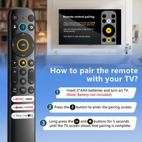 OMAIC voice control enables hands-free TV searches and volume adjustments
