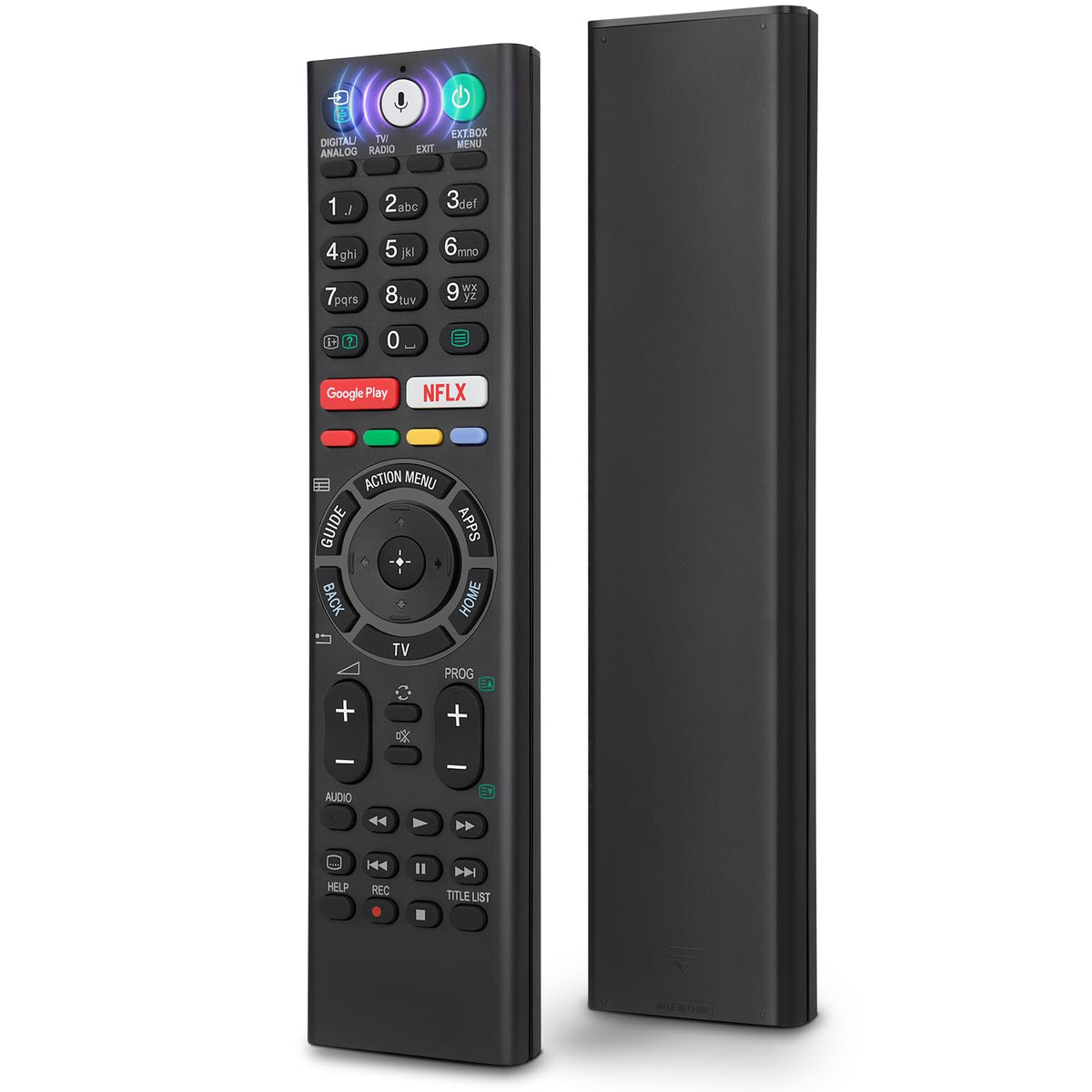 OMAIC voice replacement remote for Sony Bravia TVs enables convenient voice control.