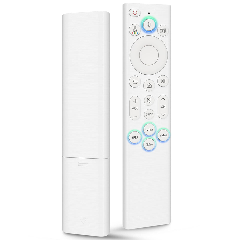 OMAIC voice replacement remote for Samsung TV—hands-free control from the sofa