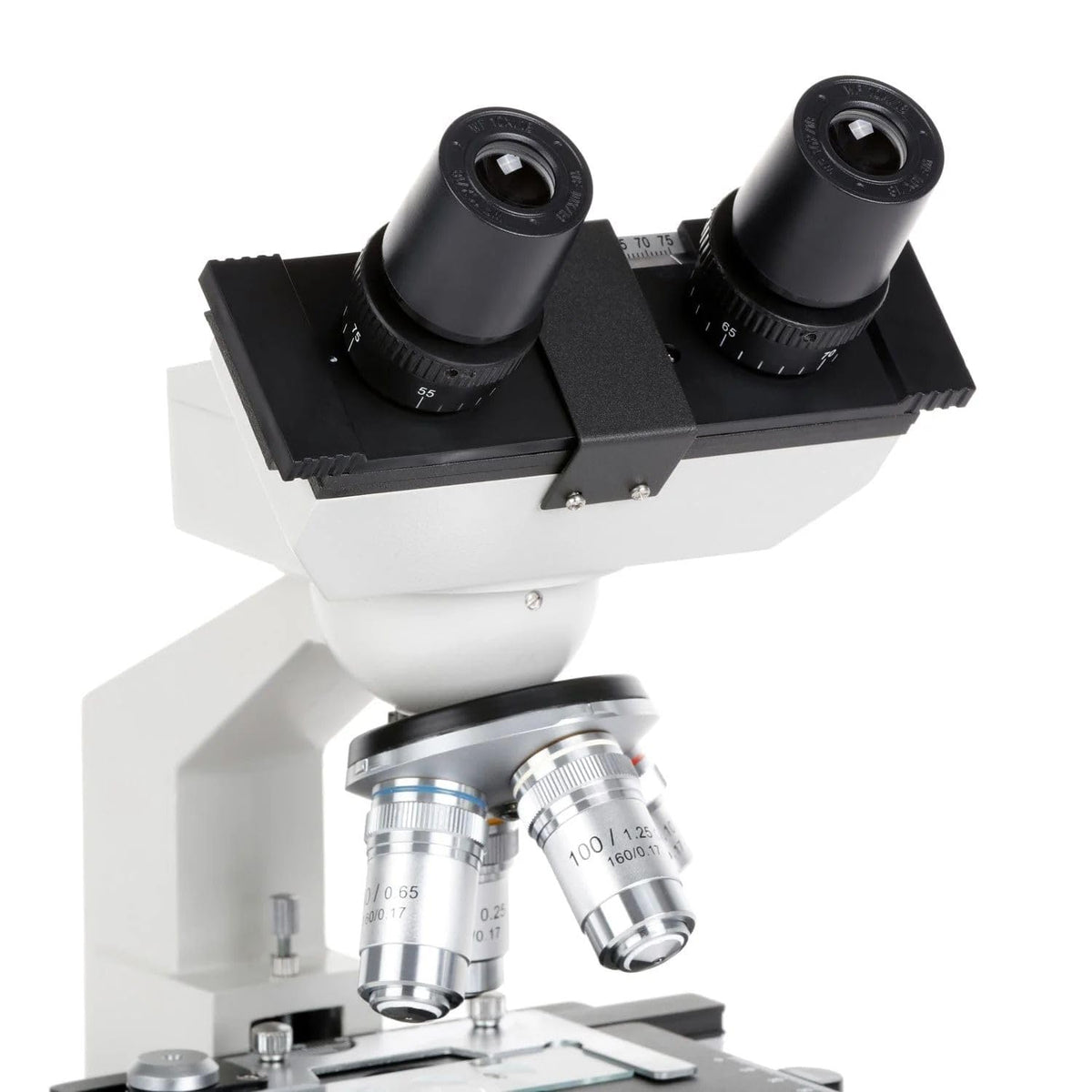OMAX double-layer mechanical stage for precise slide positioning.