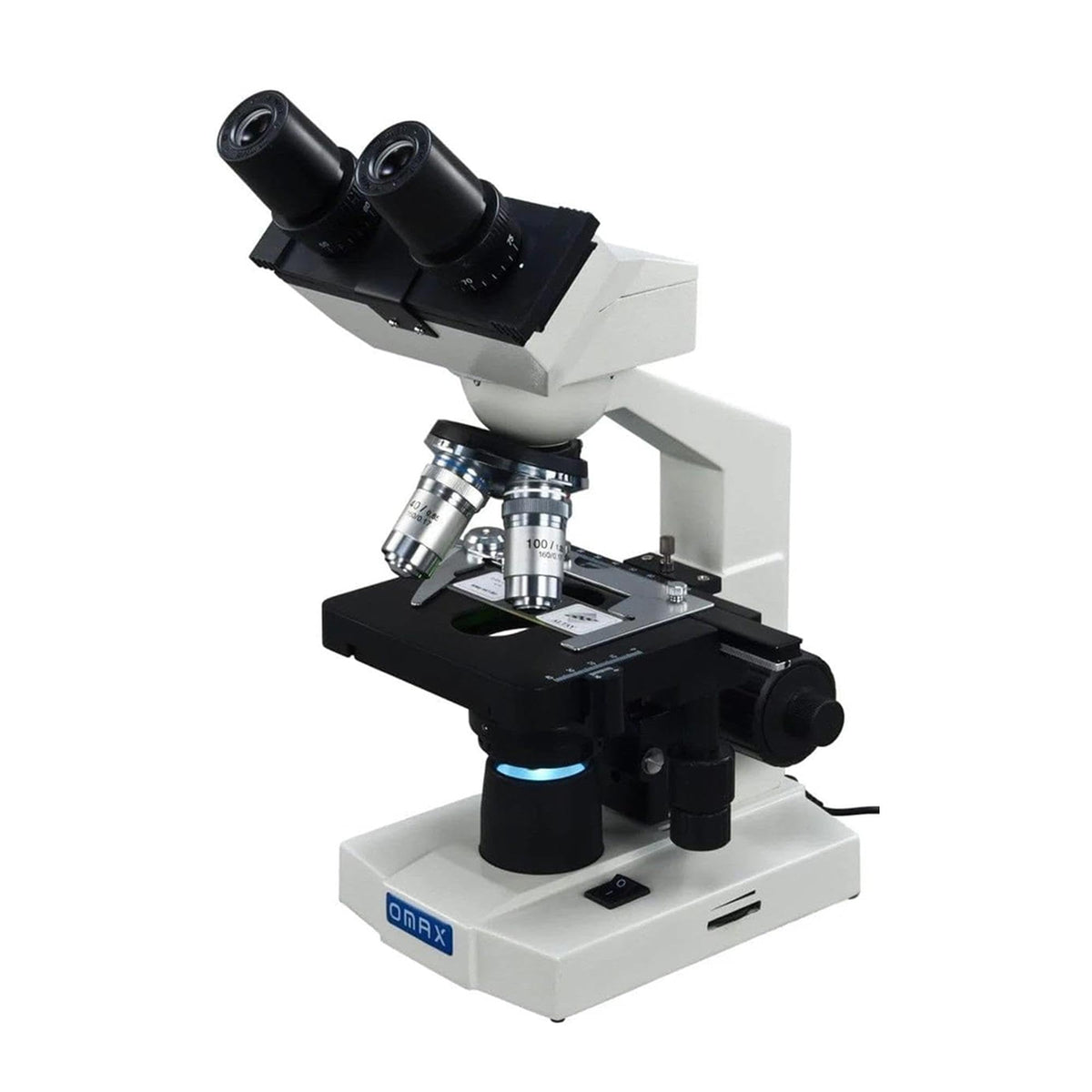 OMAX M82ES binocular head for comfortable long viewing sessions and precise observation.