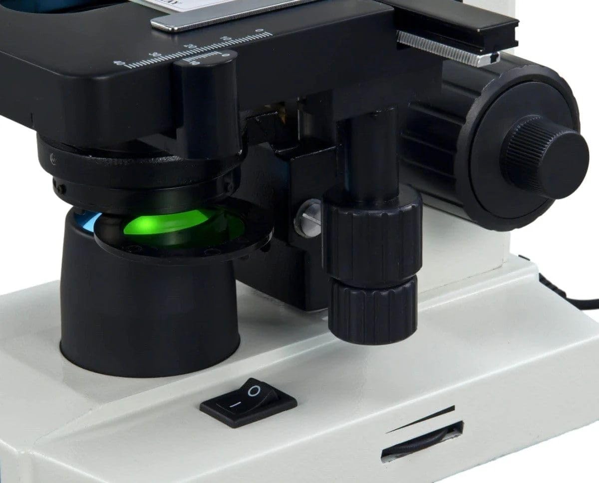 OMAX M82ES contents include blank slides, cover slips, and lens cleaning paper for immediate use.