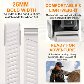 omee band worn during run showing brand durability and breathability