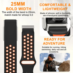 omee band on wrist during exercise showing secure, breathable fit