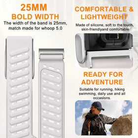 omee sport band worn while running showing secure fit benefit