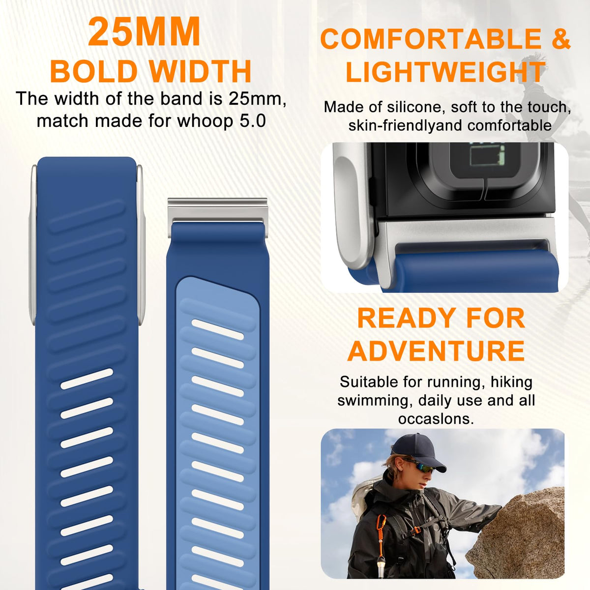 omee band worn while running showing breathable comfort
