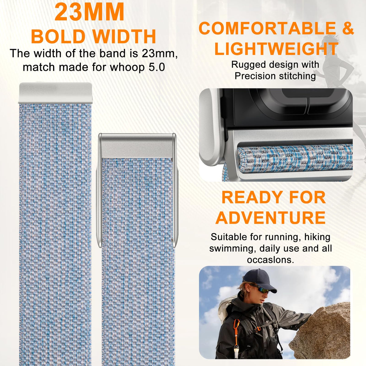 omee buckle detail showing secure fastener and reliable lock benefit