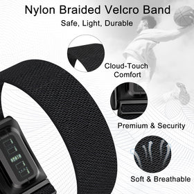 omee close-up nylon texture highlighting breathable comfortable weave