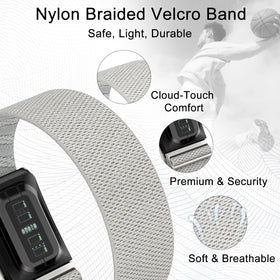 omee close-up of woven nylon texture highlighting breathability and soft feel