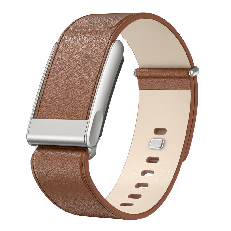 omee front view of leather band showing premium finish and stylish look