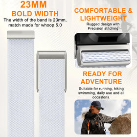 omee strap worn during a run showing secure fit and sweat resistance benefit