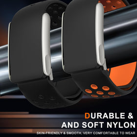omee band beside ruler showing size range and easy adjustability