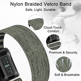 omee nylon weave close-up showing breathable texture for cooler workouts