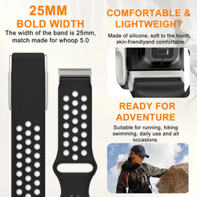 omee band worn during a run on wrist demonstrating secure fit and mobility