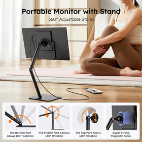 Omiodo portable monitor includes protective sleeve for travel safety