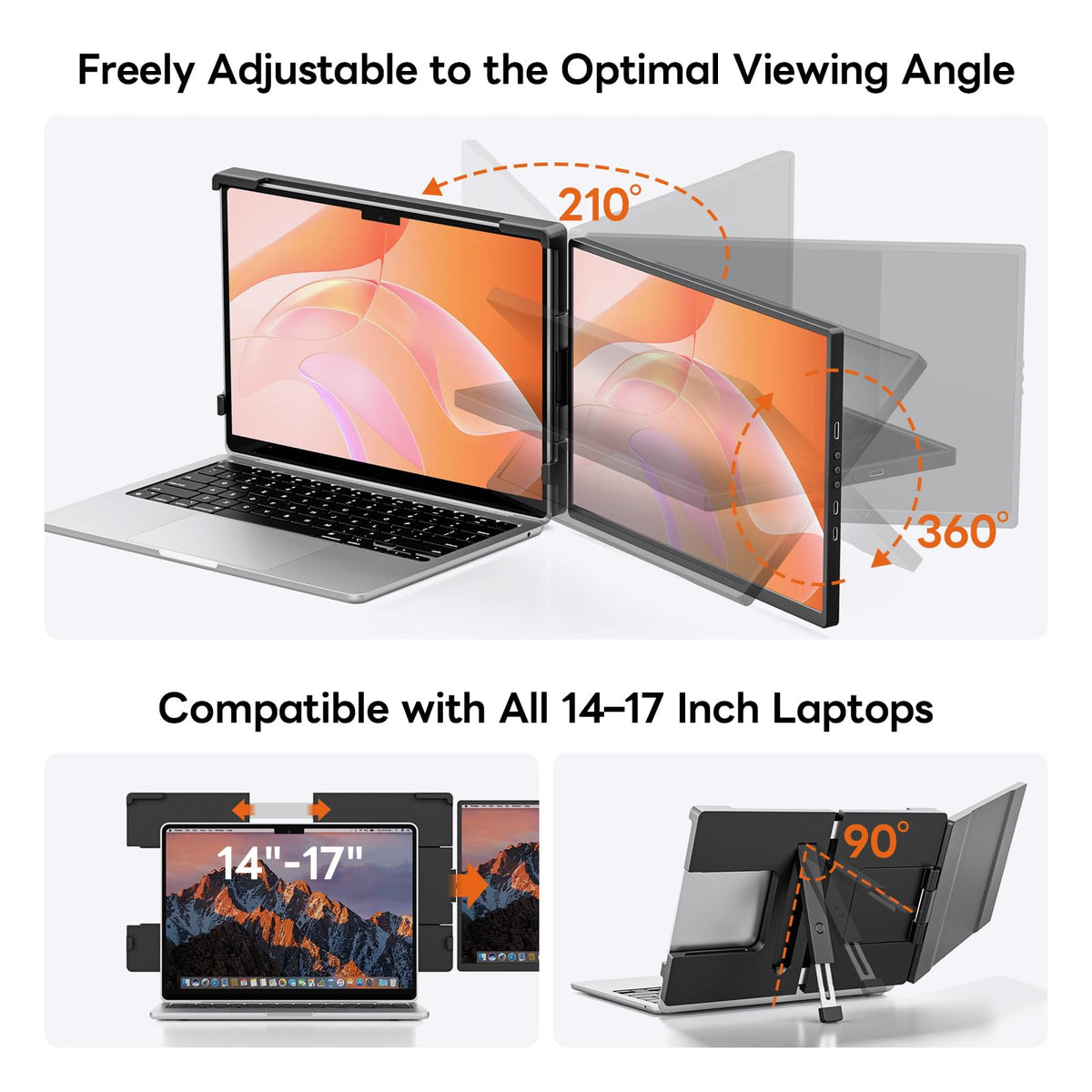 Universal compatibility with USB-C or Thunderbolt devices and common tablets.