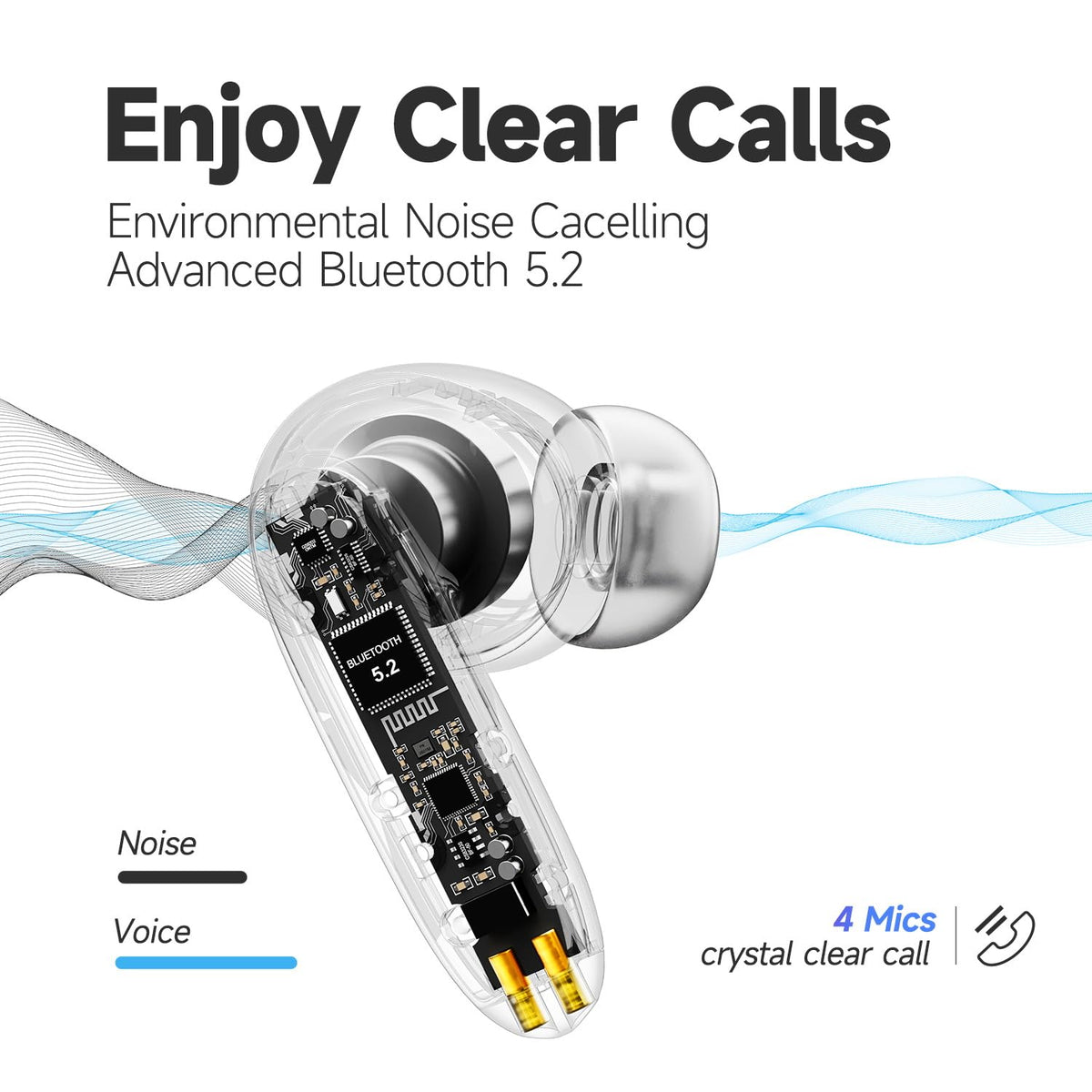 OMK earbuds 13mm dynamic driver delivering detailed sound