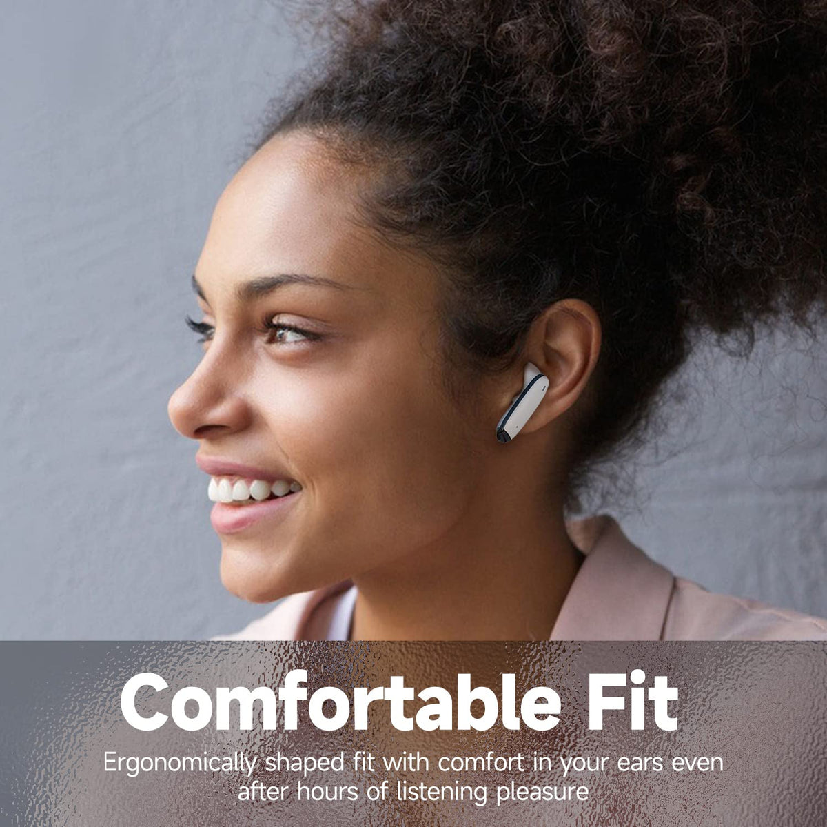 OMK earbuds with built-in mics for wind-resistant calls outdoors