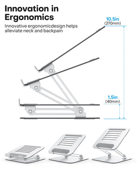 OMOTON extendable height to 270mm enables customizable viewing angles