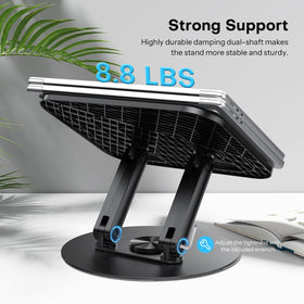 OMOTON foldable portable stand for easy transport to coffee shops or offices
