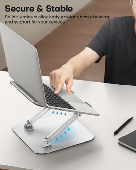 OMOTON cooling holes improve airflow around the laptop
