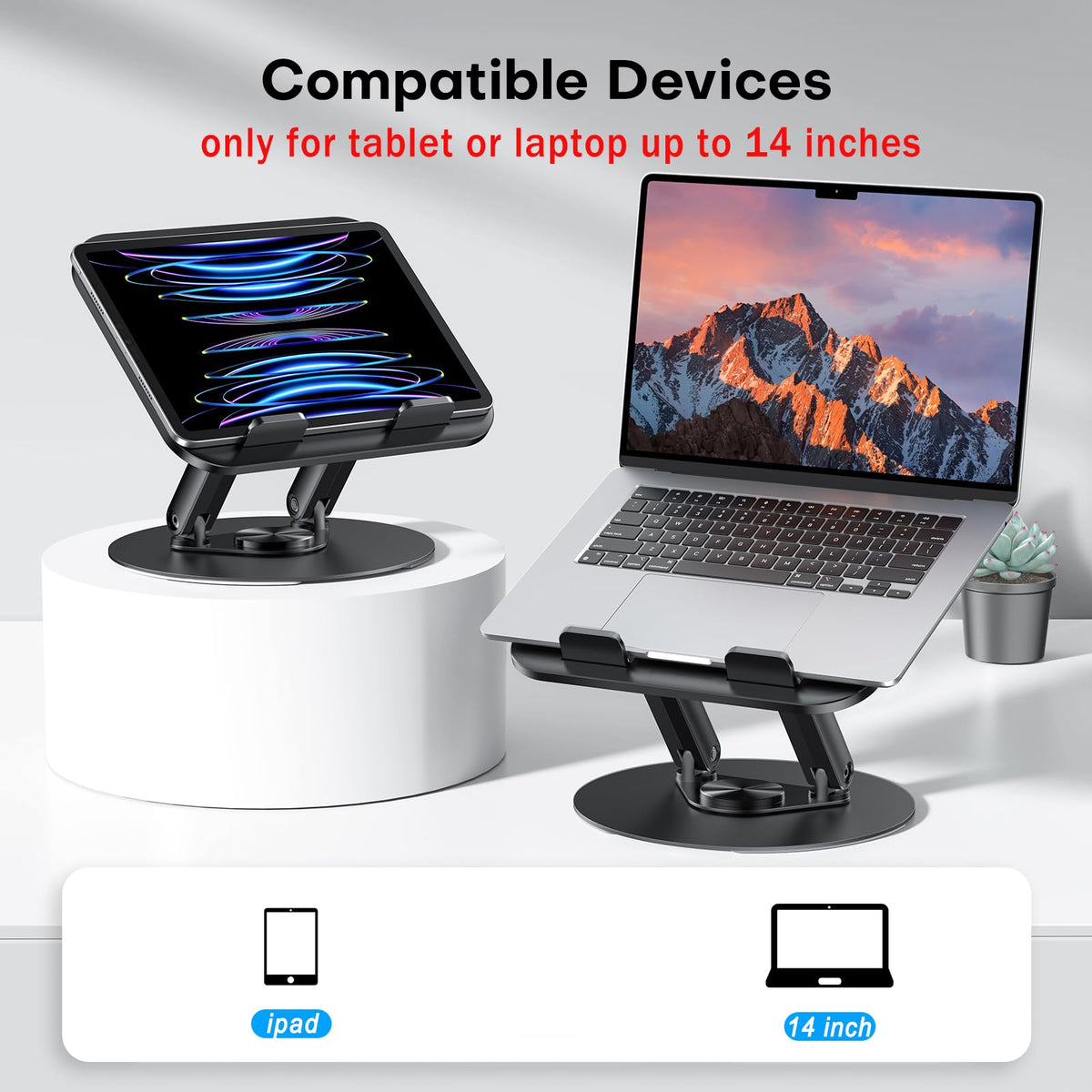 OMOTON base rotates 360 degrees for seamless collaboration with teammates