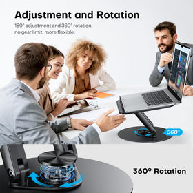 OMOTON laptop stand compatible with MacBook and 14-inch laptops for versatile use