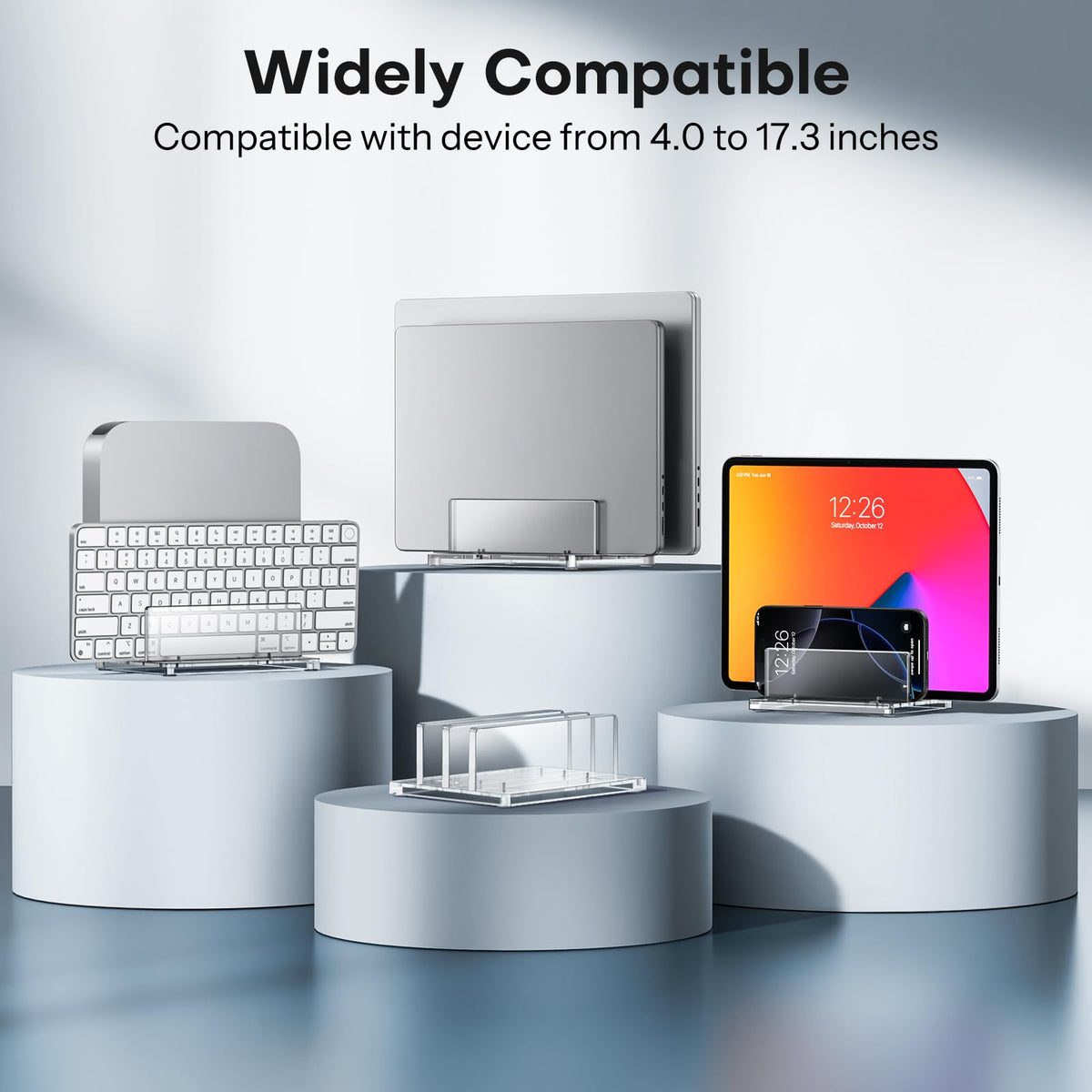 OMOTON multi-function stand cools devices while charging and provides extra storage