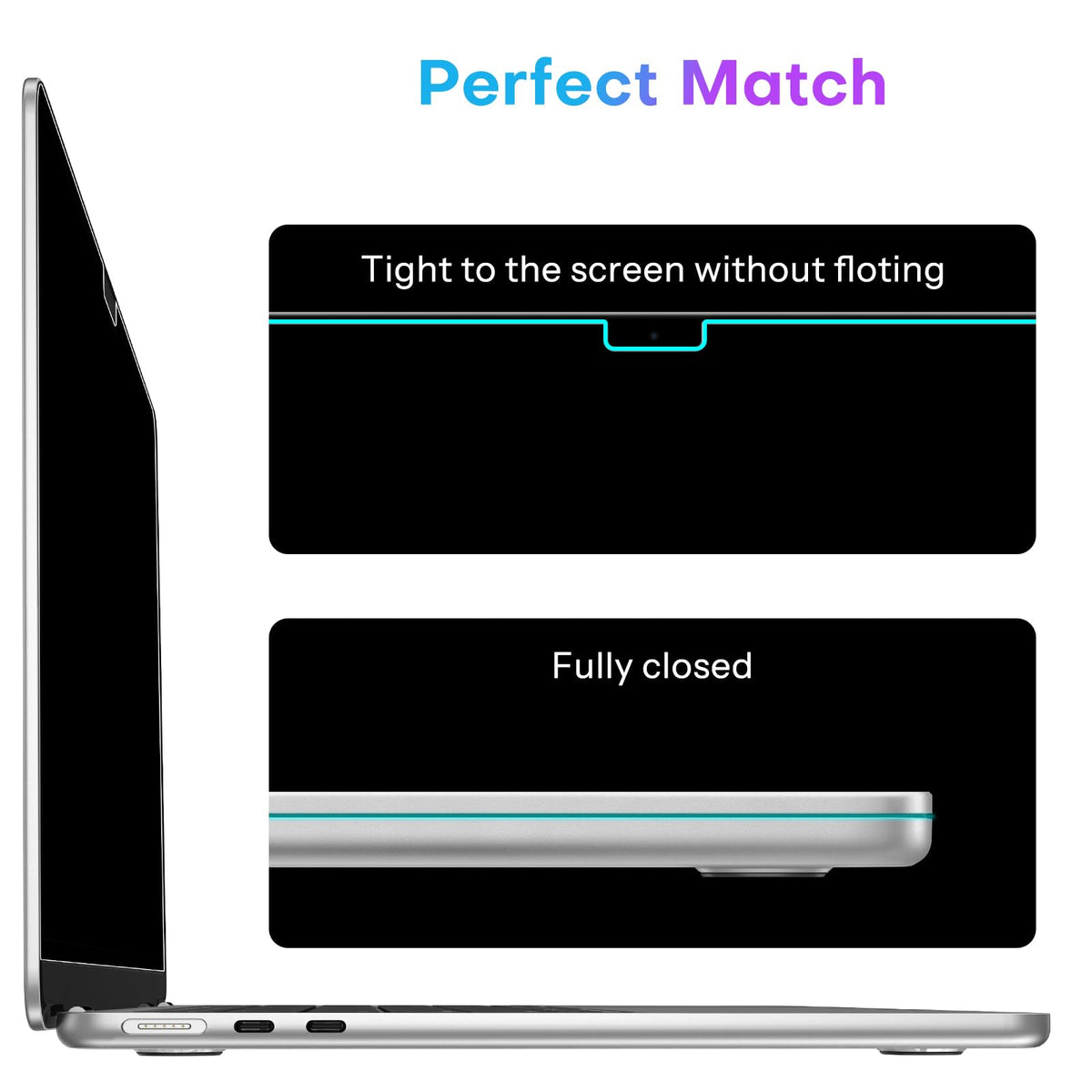 OMOTON reusable privacy screen for MacBook Air 13 inch.
