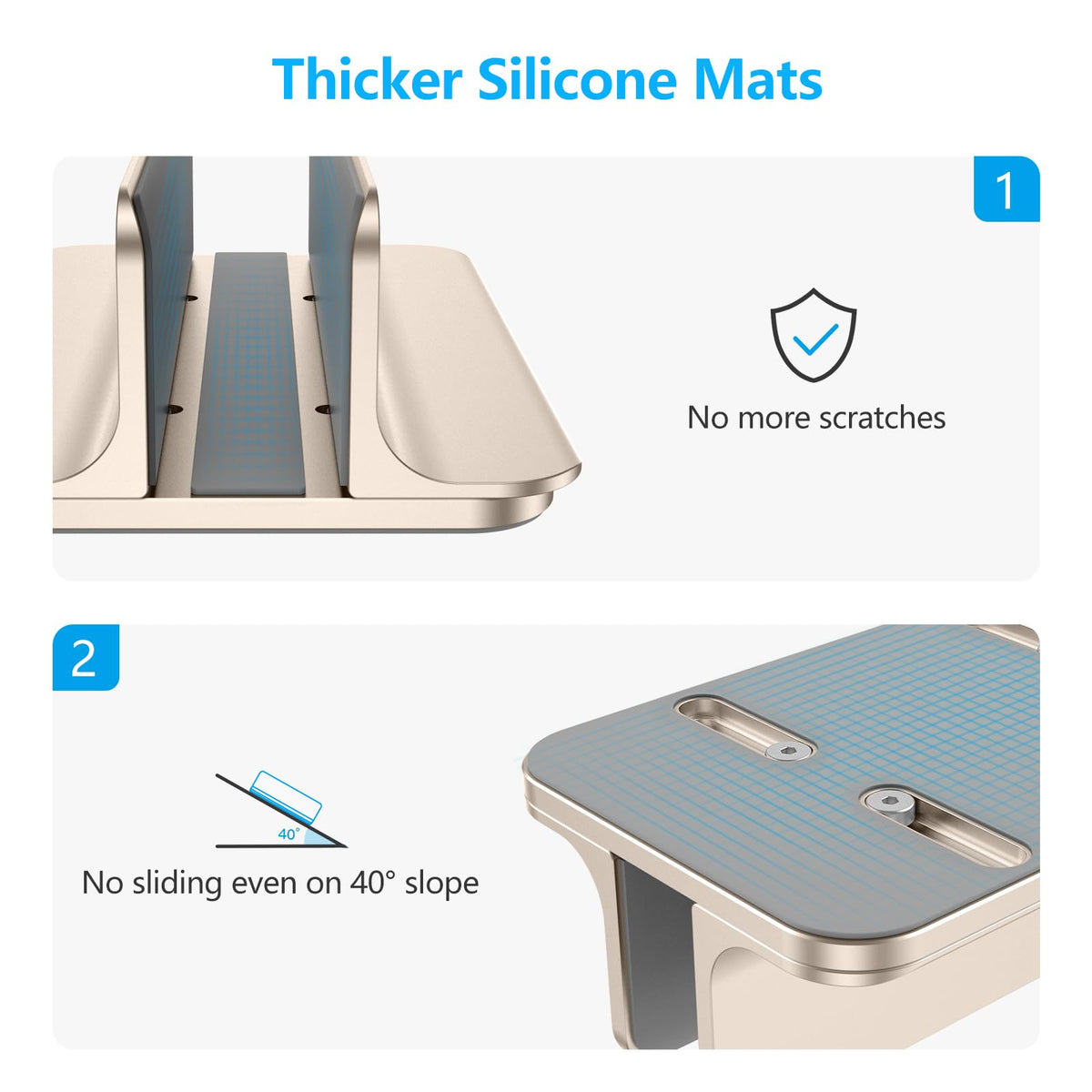 Aluminum finish close-up highlights premium durability and style.