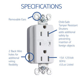 On-Q audible alarm indicator closeup showing quick visible-audible maintenance cue benefit